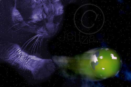 Cosmic Cat At Play, Work In Progress, August 26 2006 snapshot
